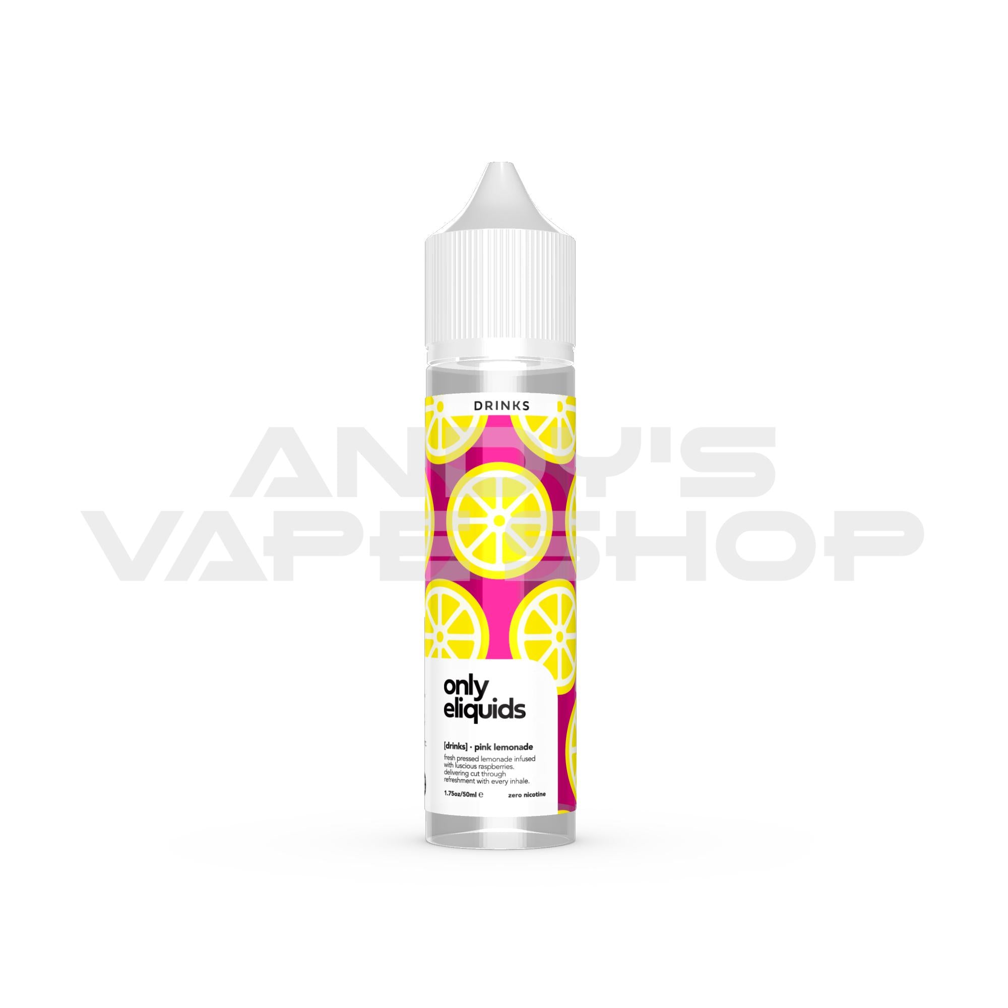 Only eliquids Pink Lemonade 50ml Shortfill | 2 for £20 | Free Nic Shot